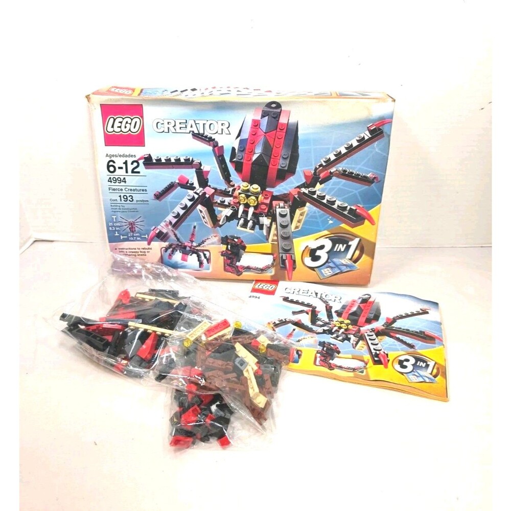 LEGO CREATOR: Fierce Creatures (4994), 100% Complete Manual
